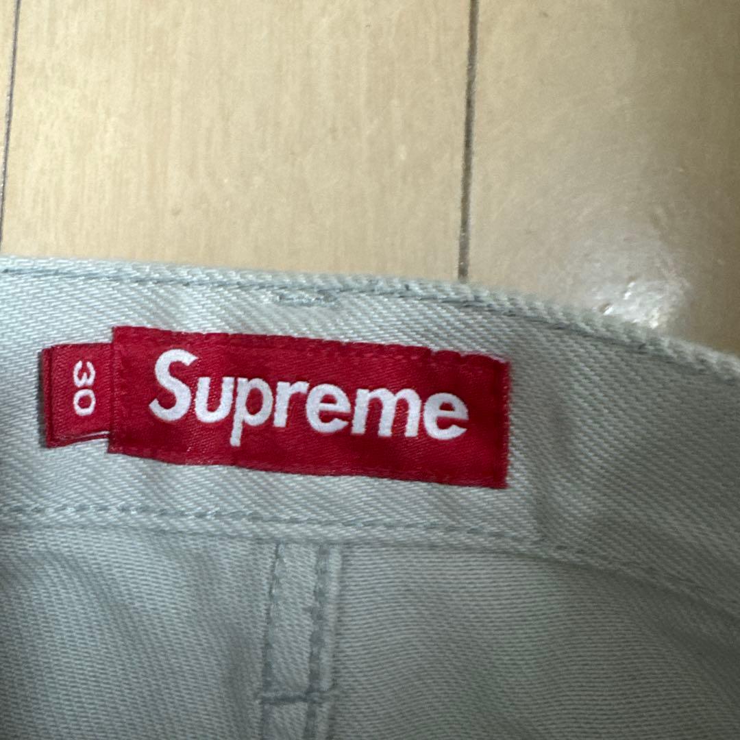 Supreme ホワイト バギーデニム30インチ