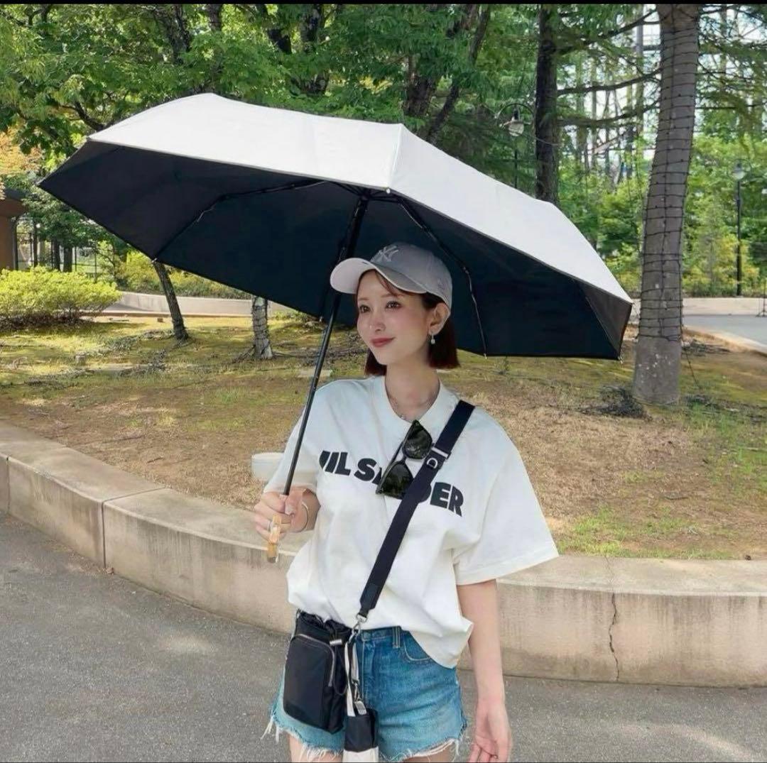 完全遮光 晴雨兼用 日傘 しいちゃん 成瀬愛里さん　100%遮光　ネイビー