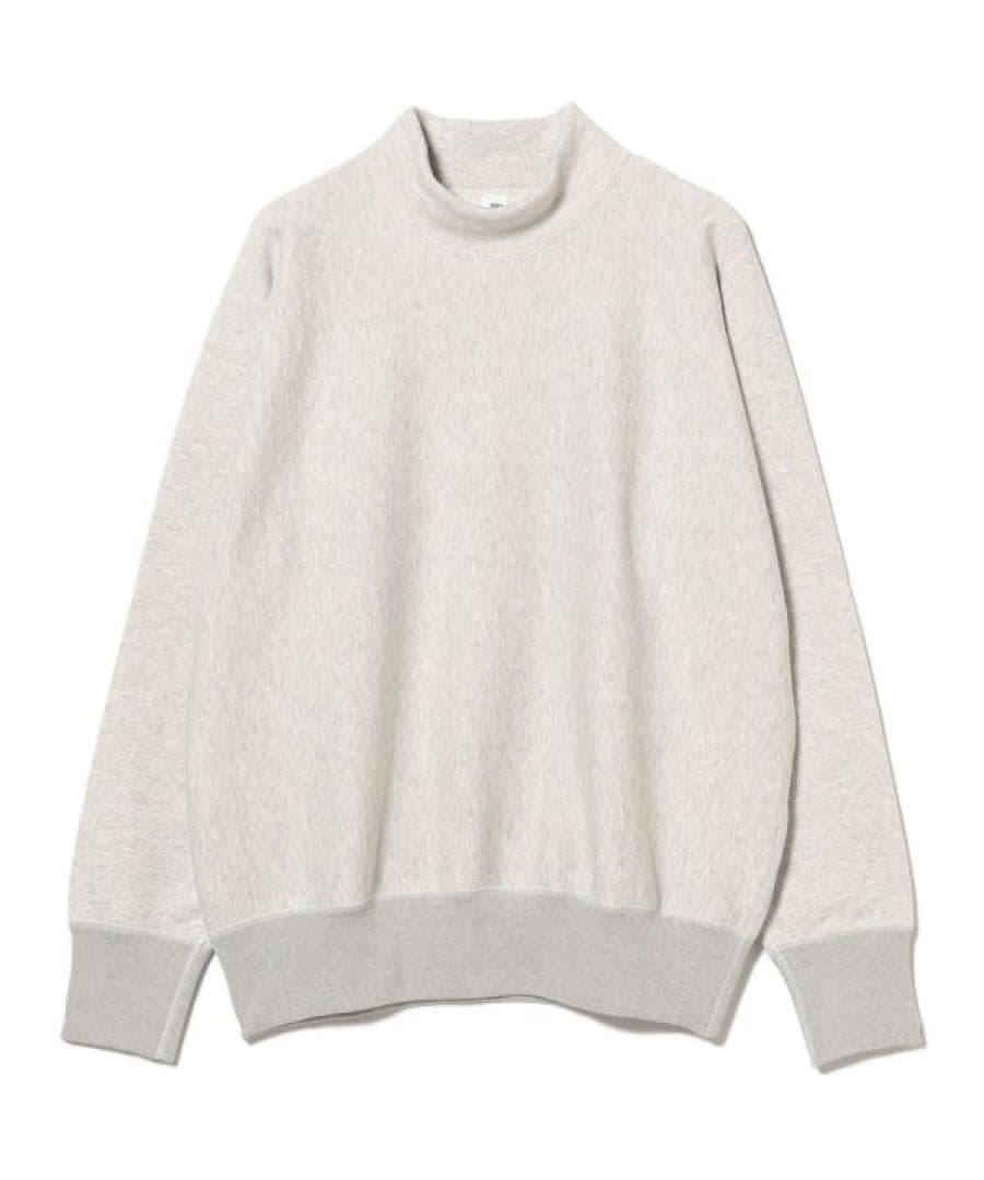 トップス BEAMS PLUS LOOPWHEELER sweat mock neck