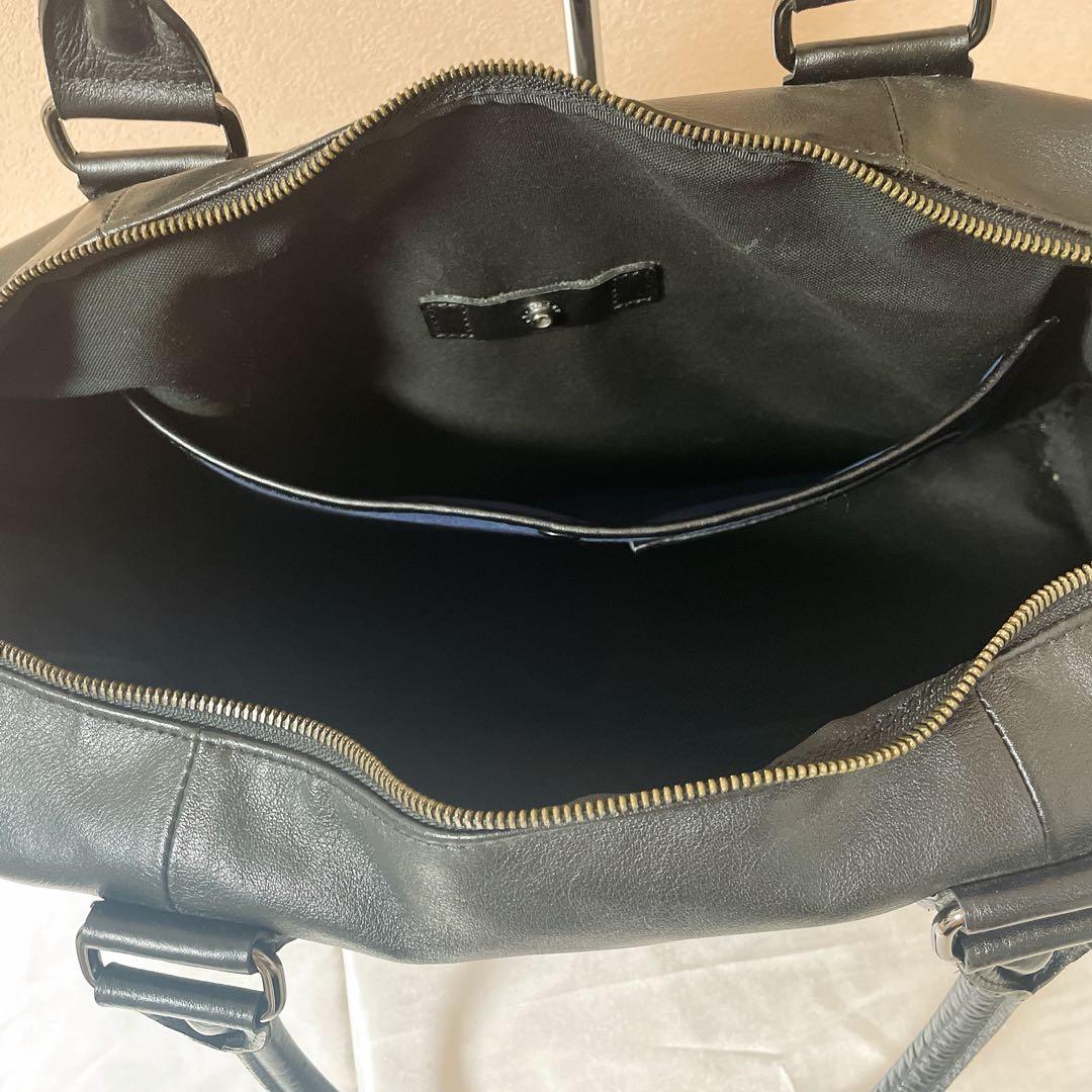 極美品✨BURBERRY バーバリーブラックレーベル　ボストンバック　レザー