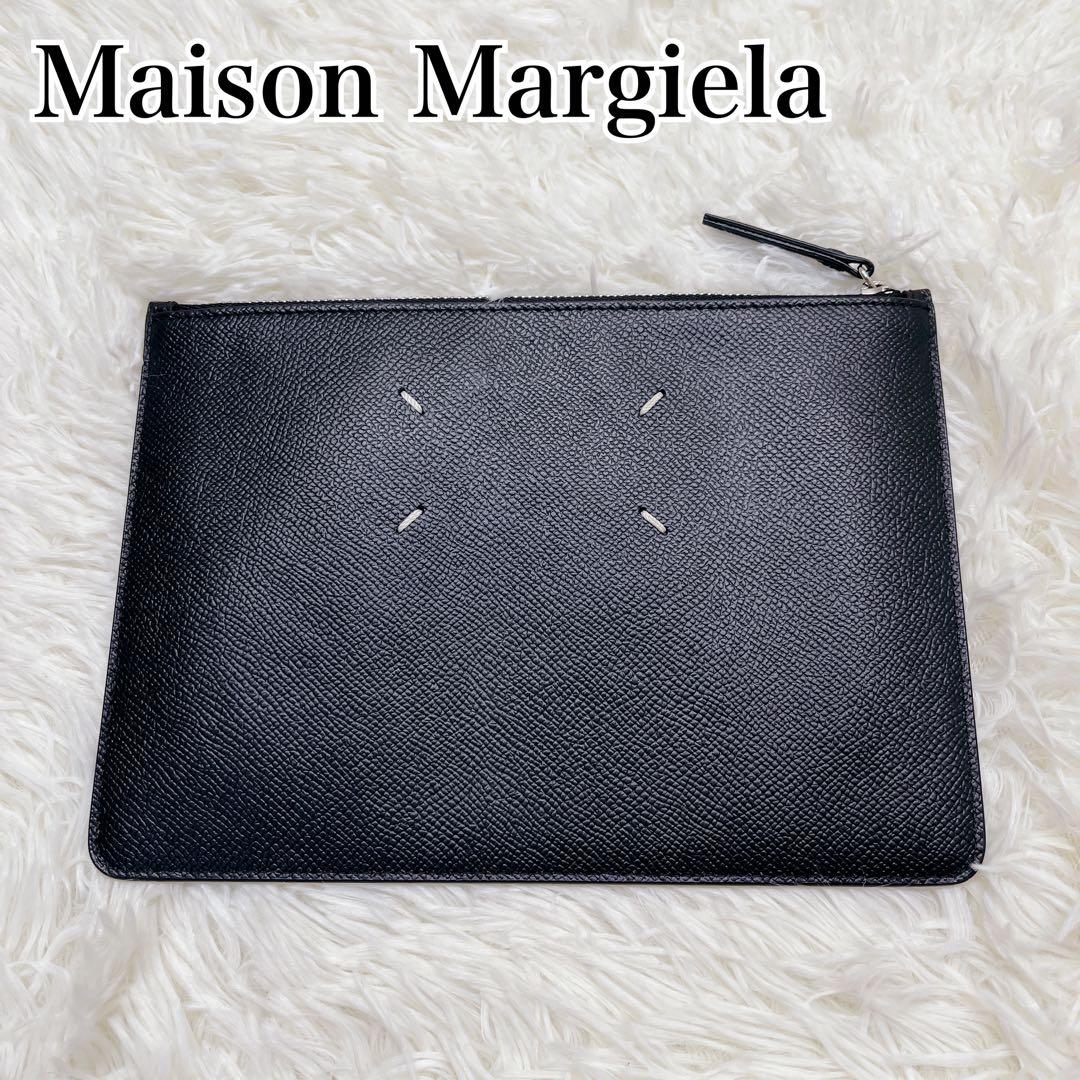 Maison Margiela メゾンマルジェラ クラッチバッグ レザー 黒
