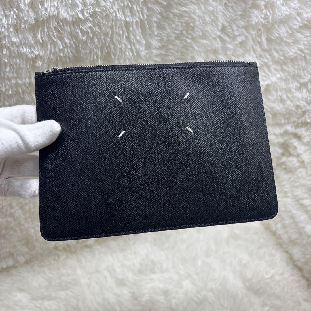 Maison Margiela メゾンマルジェラ クラッチバッグ レザー 黒