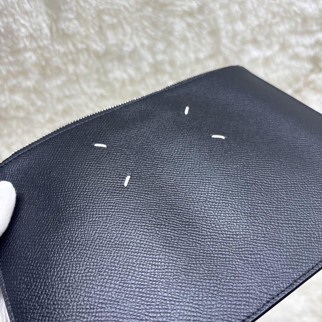 Maison Margiela メゾンマルジェラ クラッチバッグ レザー 黒