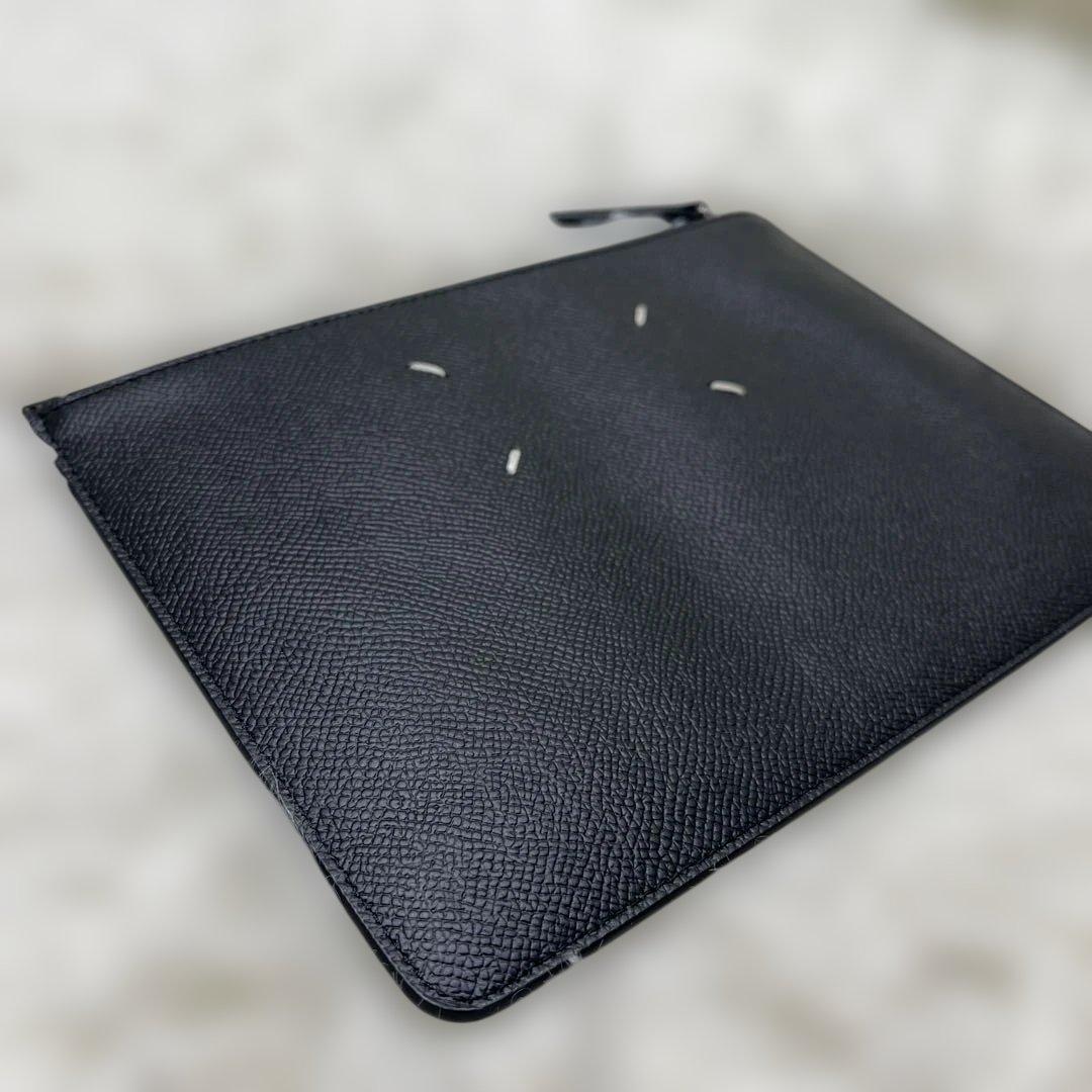 Maison Margiela メゾンマルジェラ クラッチバッグ レザー 黒