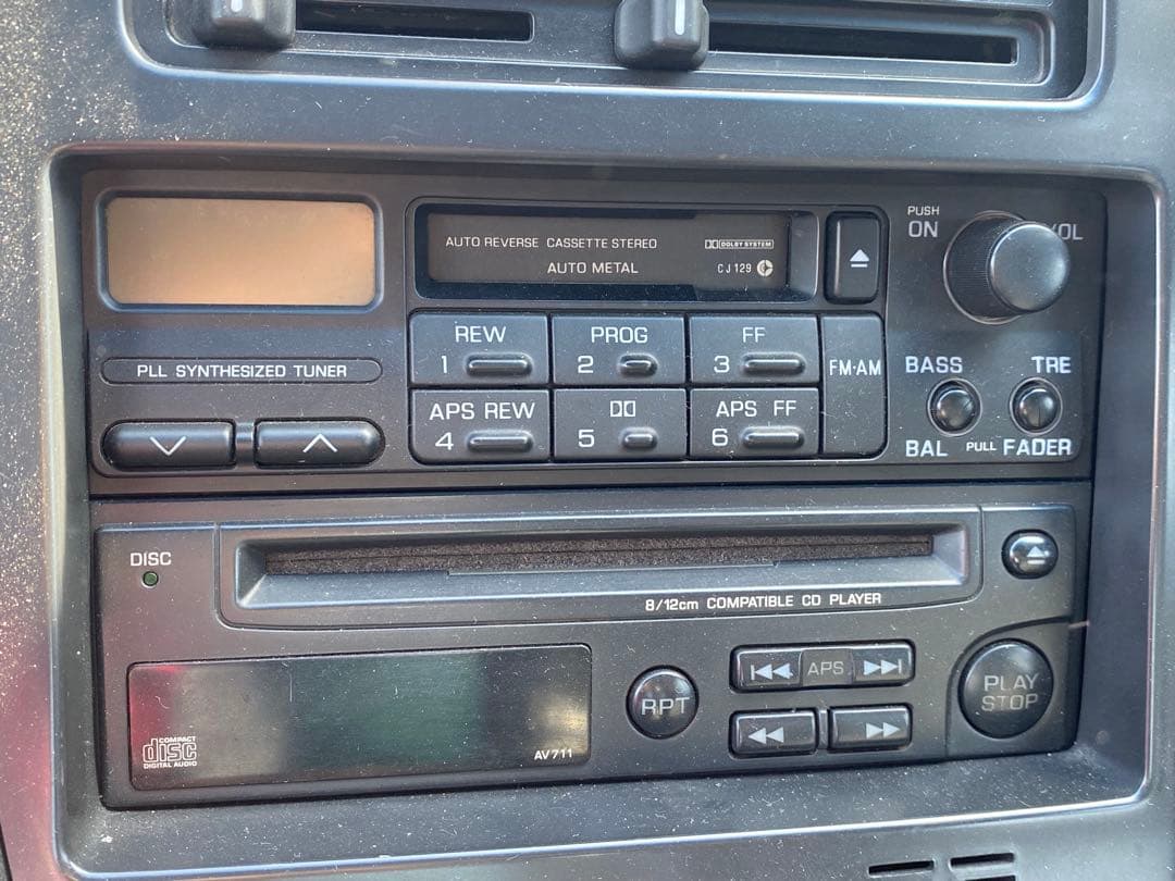 日産純正 180SX シルビア S13 BNR32 R32 カセットデッキ CD