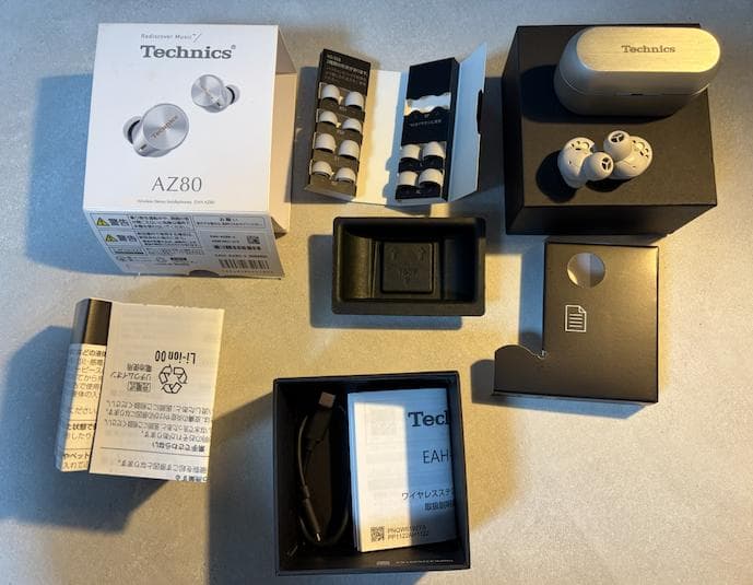 Technics EAH-AZ80-S ワイヤレスイヤホン シルバー ジャンク品