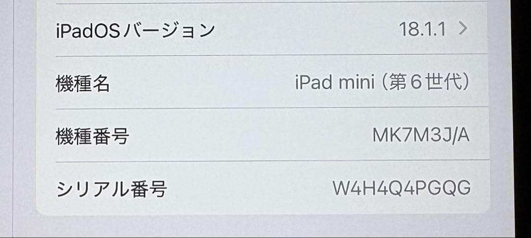 iPadmini 第６世代 wifiモデル 64GB