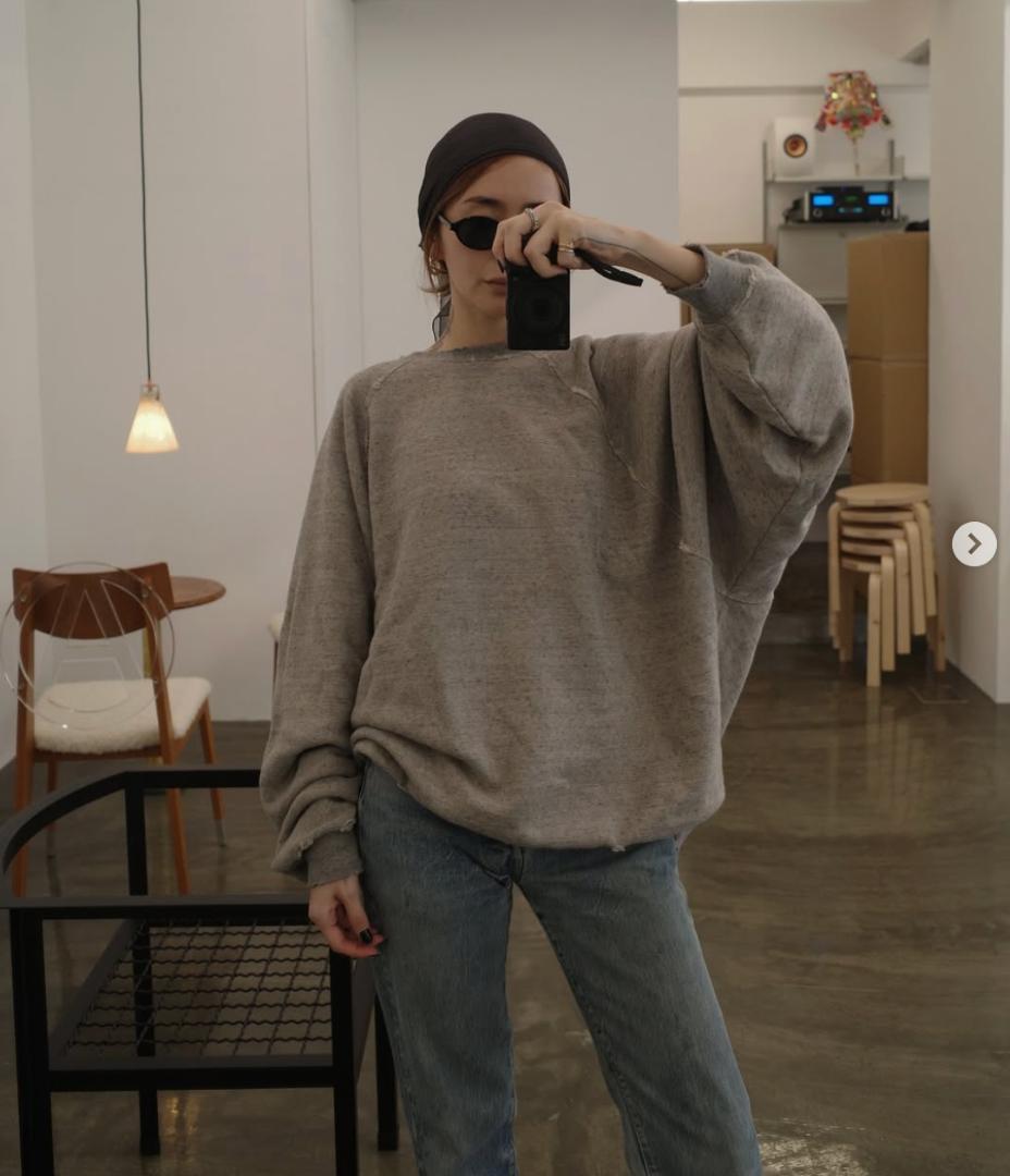 未使用【LON】Two Side Sweatshirt #04 新色トップグレー