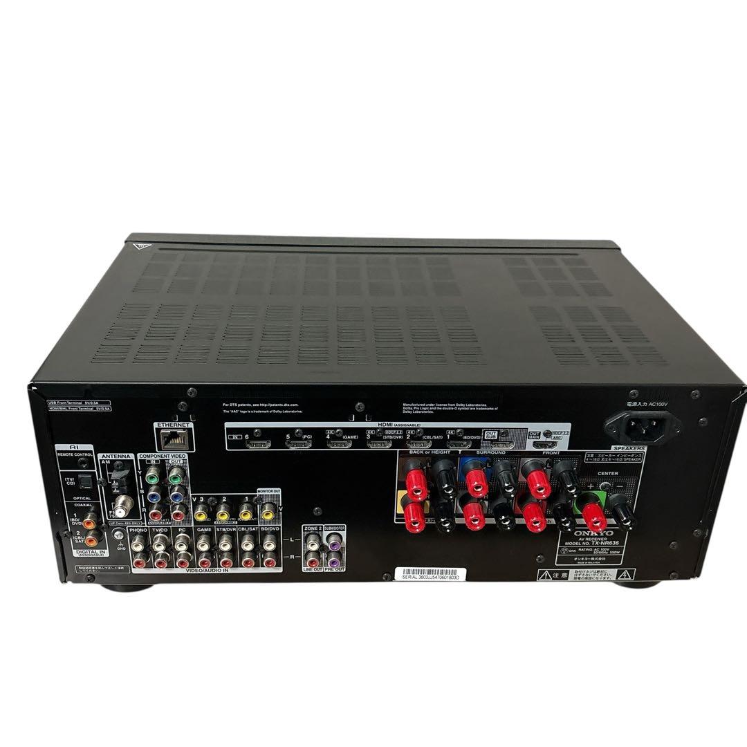 ONKYO 7.1ch対応AVレシーバー (ブラック) TX-NR636(B)