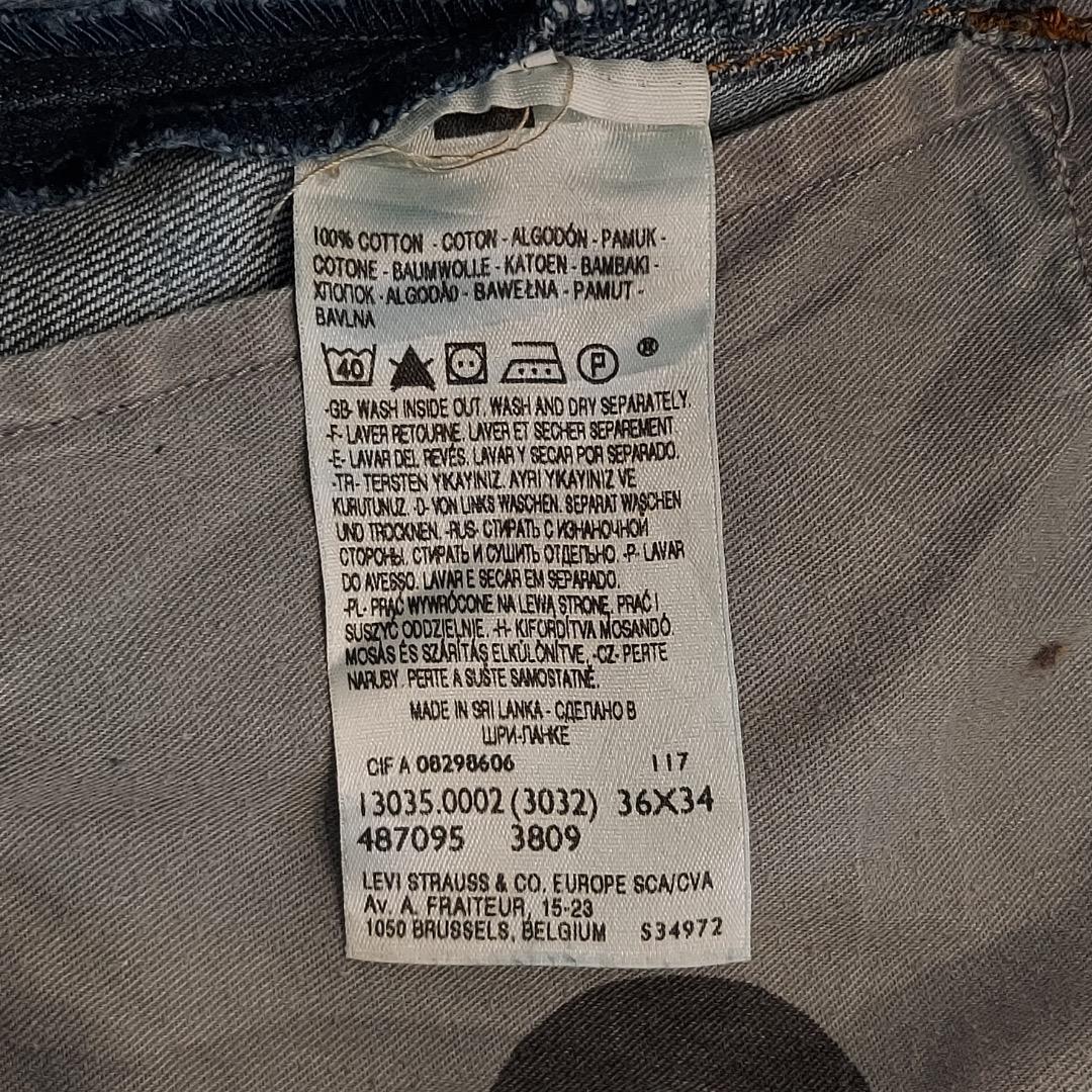 リーバイス エンジニアード ジーンズ W36 00s 青 古着 立体 18586