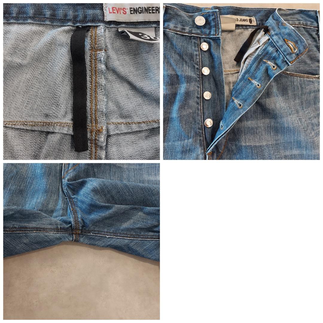 リーバイス エンジニアード ジーンズ W36 00s 青 古着 立体 18586