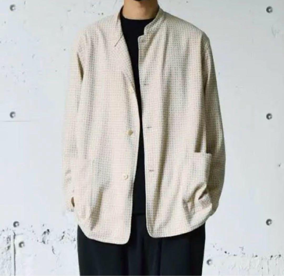 comoli ドットスタンドカラージャケット