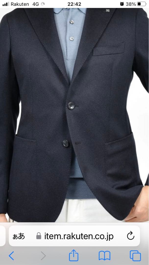 ☆美品☆ タリアトーレ　キャメル100%ネイビージャケット