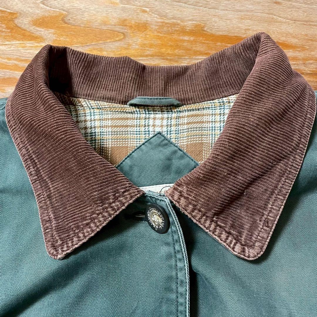 【90s】セントジョンズベイ ハンティングジャケット カバーオール グリーン 緑