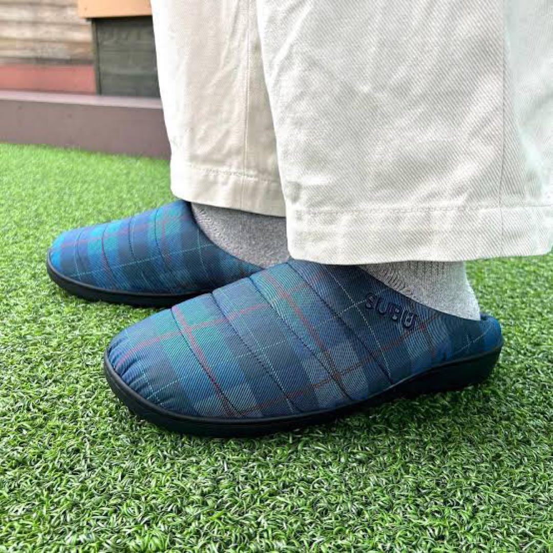 希少　SUBU タータンチェック　サイズ1 冬用サンダル