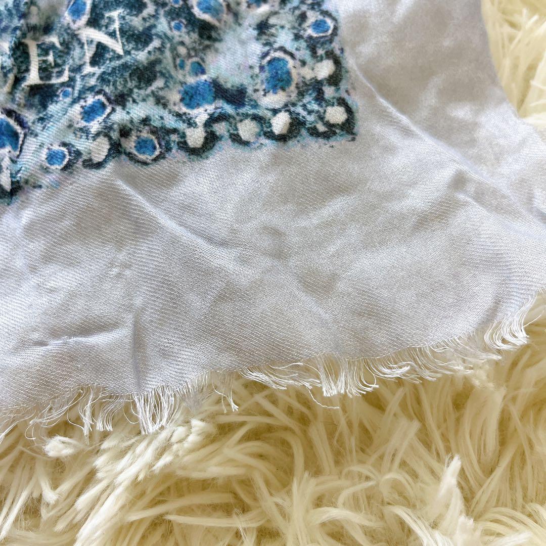 極美品✨ Alexander McQUEEN スカーフ大判 ドクロ スカル シ