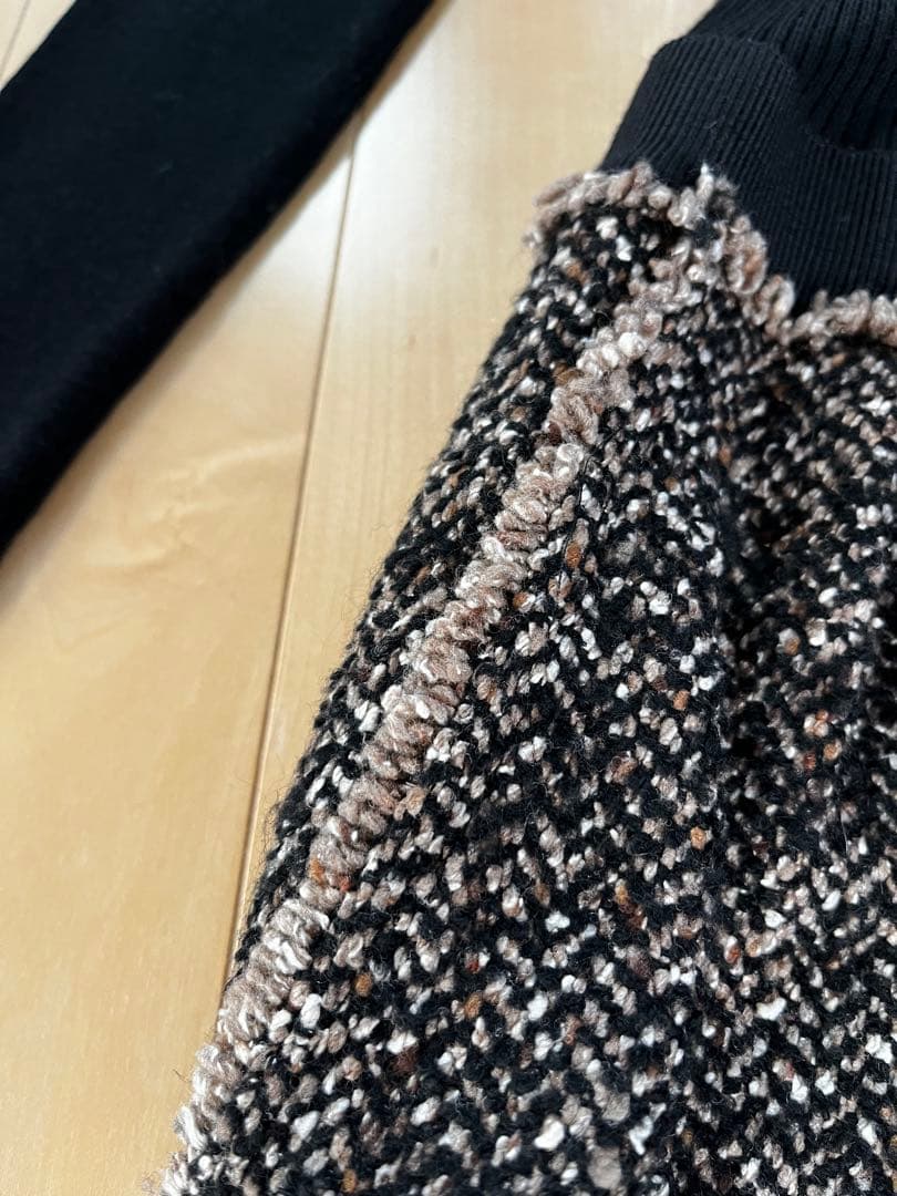 PAULE KA(ポールカ)ニットツイード ワンピース 長袖& ジャケット