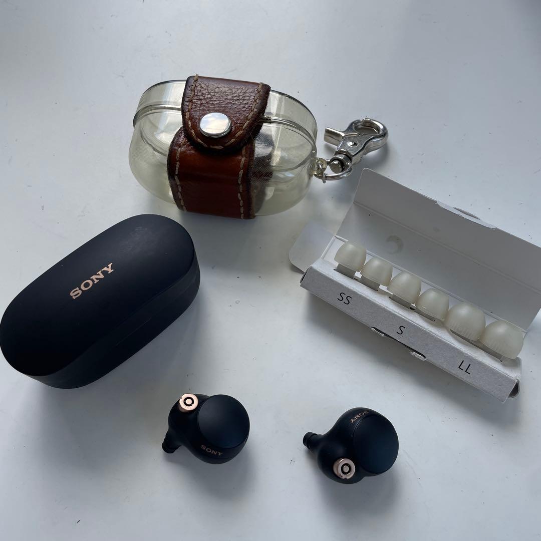 SONY WF-1000XM4ワイヤレスイヤホン イヤーピース　ブラック　ケース