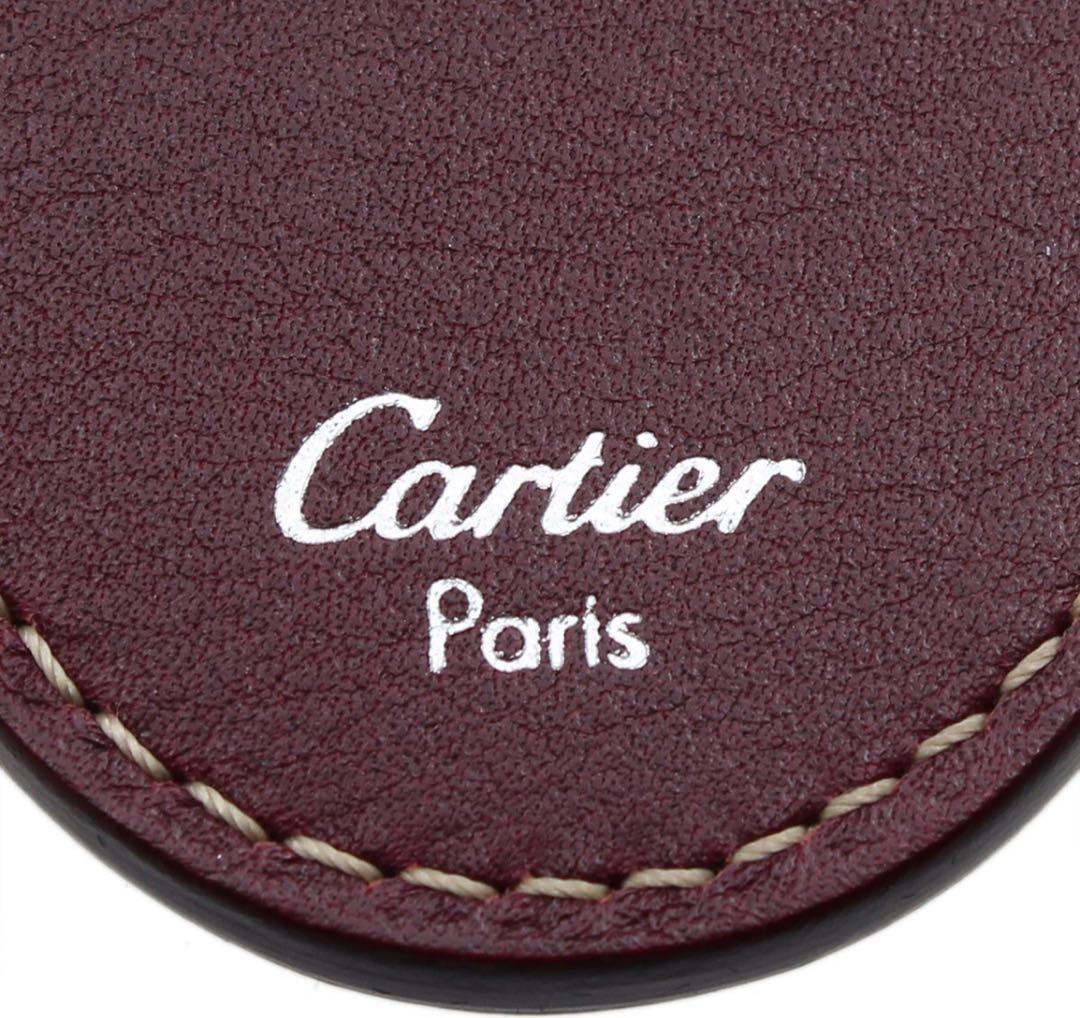 H2874 未使用 カルティエ 2C レザー キーホルダー