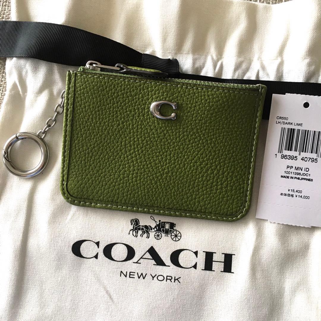 新品　コーチ COACH 定価15,400円 レザー スキニー ID 財布