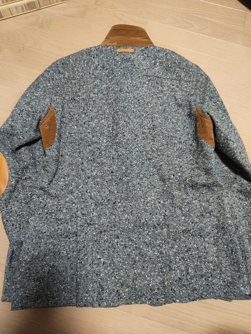 WHITE MOUNTAINEERING レザーパッチツイードジャケット