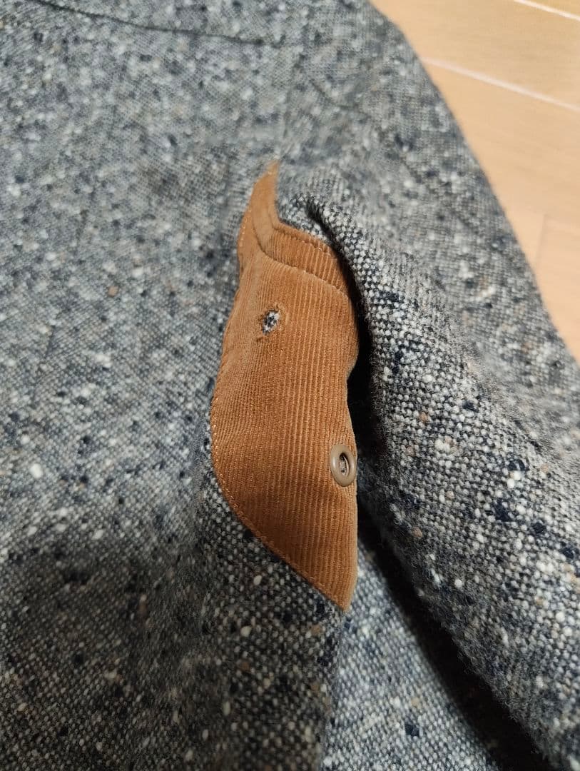 WHITE MOUNTAINEERING レザーパッチツイードジャケット