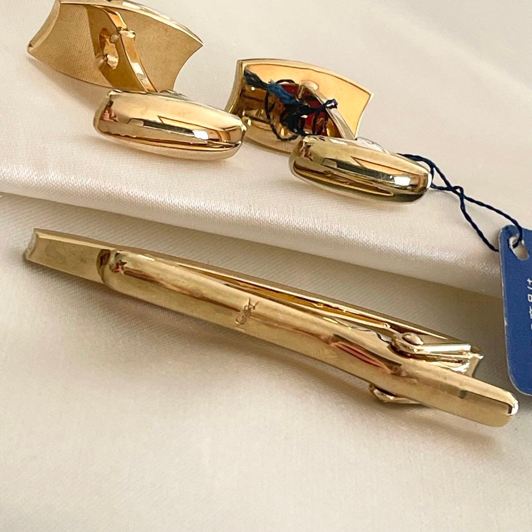 イヴサンローラン ネクタイピン カフス シルバー イブサンローラン YSL