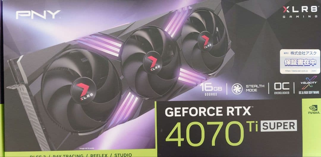 グラフィックボード・グラボ・ビデオカード PNY GeForce RTX 4070 Ti SUPER