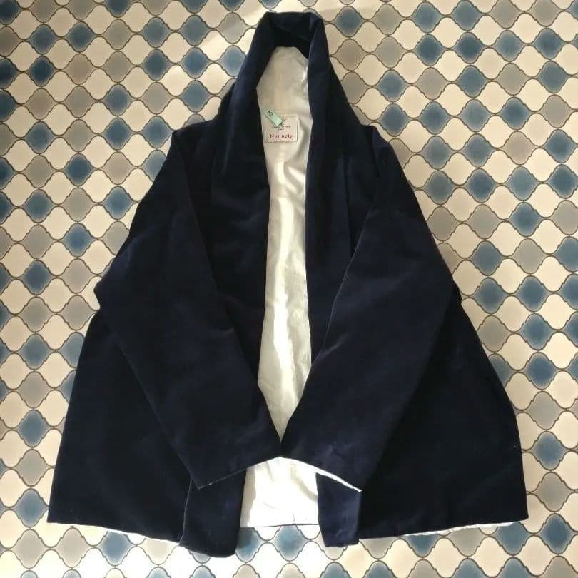 ピン有☆オネット Honnete ショールカラー カーデ ベルベット ジャケット