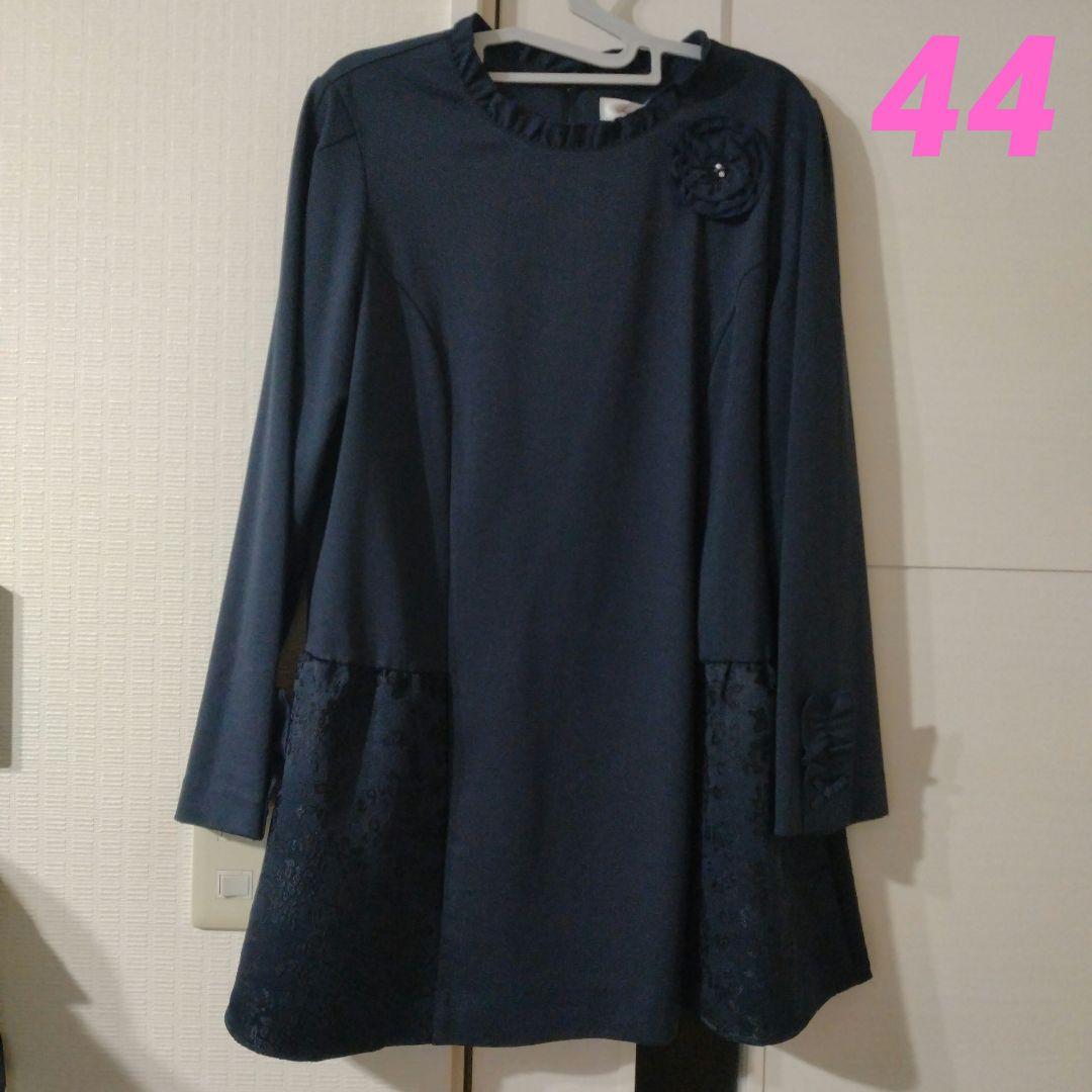 【新品】スーパービューティージャガード織切替 ポンチ素材チュニックカットソー44