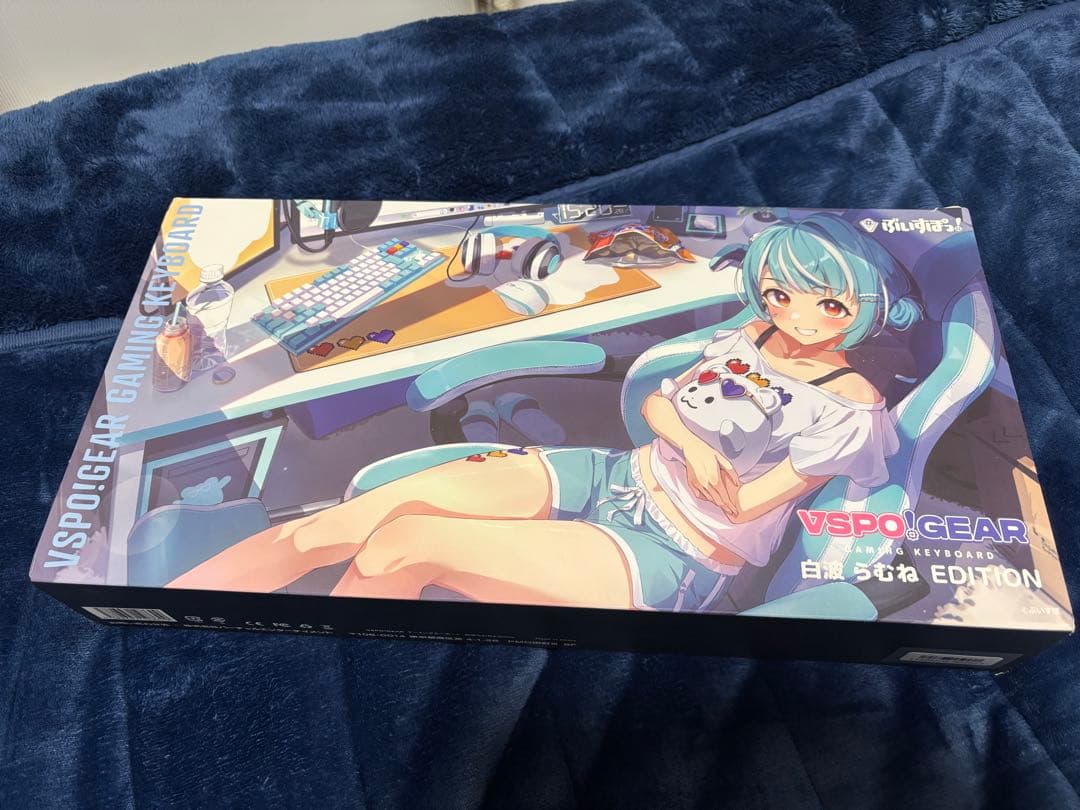 ［難あり］VSPOGEAR ゲーミングキーボード 白波らむね