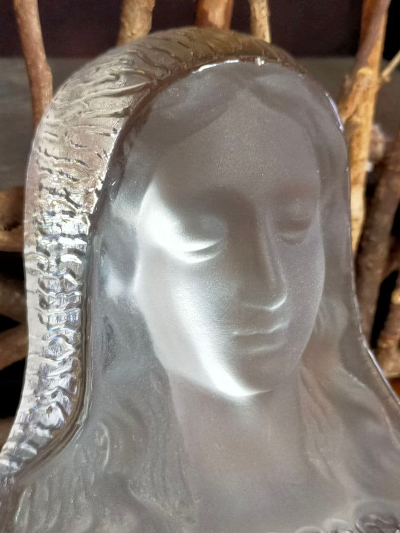 ♥値下げ！マリア様　マリア像　ガラス工芸　キリスト教　アンティーク　レトロ