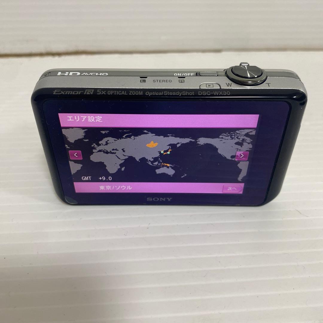 【美品】ソニー サイバーショット コンパクト デジカメDSC-WX30 カメラ