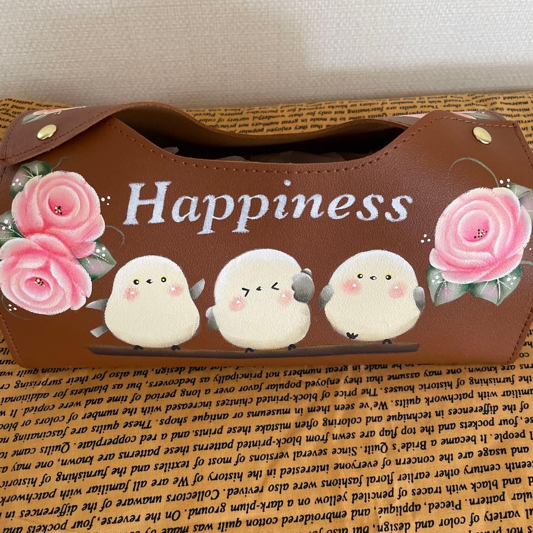 バンブーコースタートレイ。 トールペイント 。薔薇。