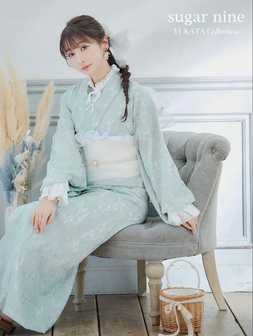 sugarダスティーミントのレース浴衣