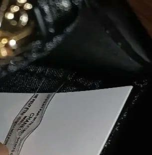 CHANEL ブラックレザー風 バッグ