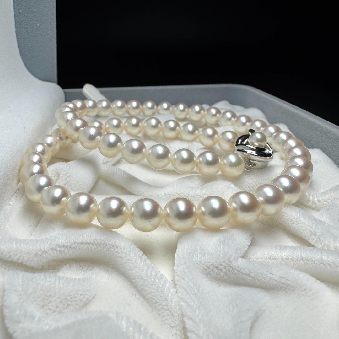 最高級 田崎真珠✨ あこや真珠 パール ネックレス 約7.5-8.0mm SV