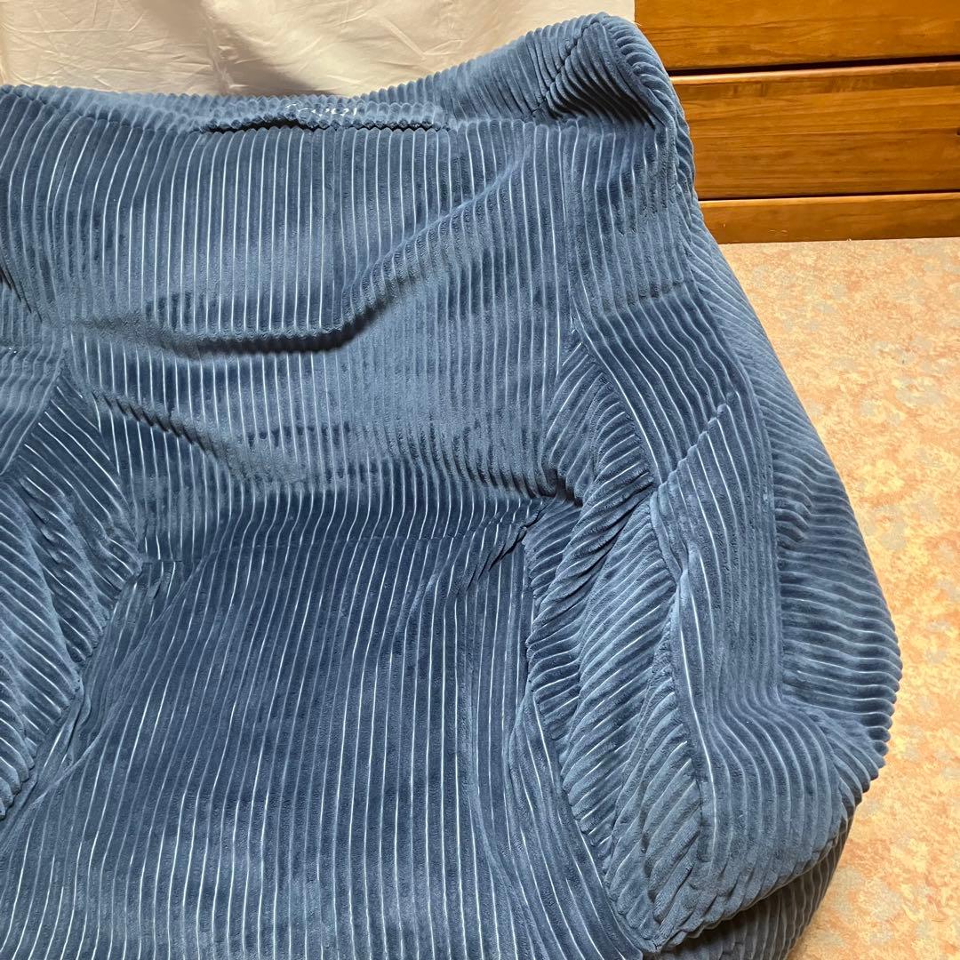 【綺麗】LOOSY（ルージー） ビーズクッション 1人掛けビーズソファ ネイビー