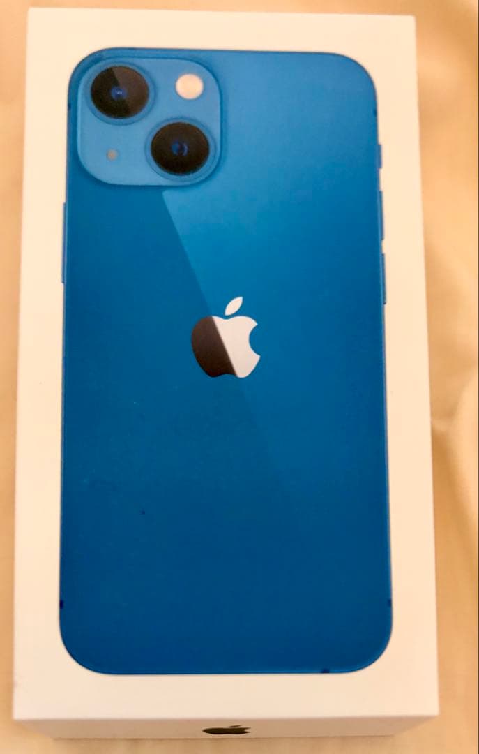 Apple iPhone 13 mini 青　ケース付