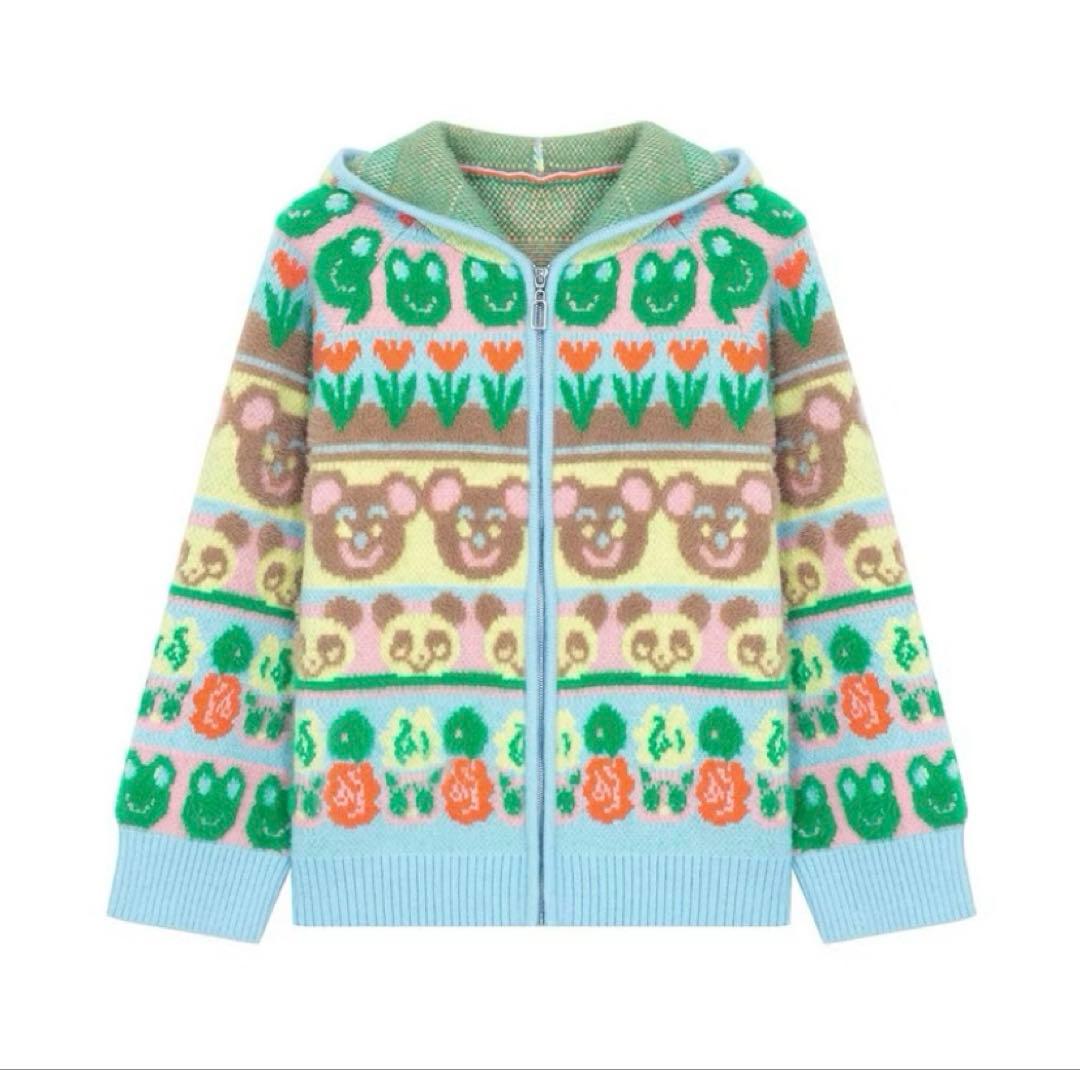 tntntutu ショウワ リトル アニマルズ ニットパーカー