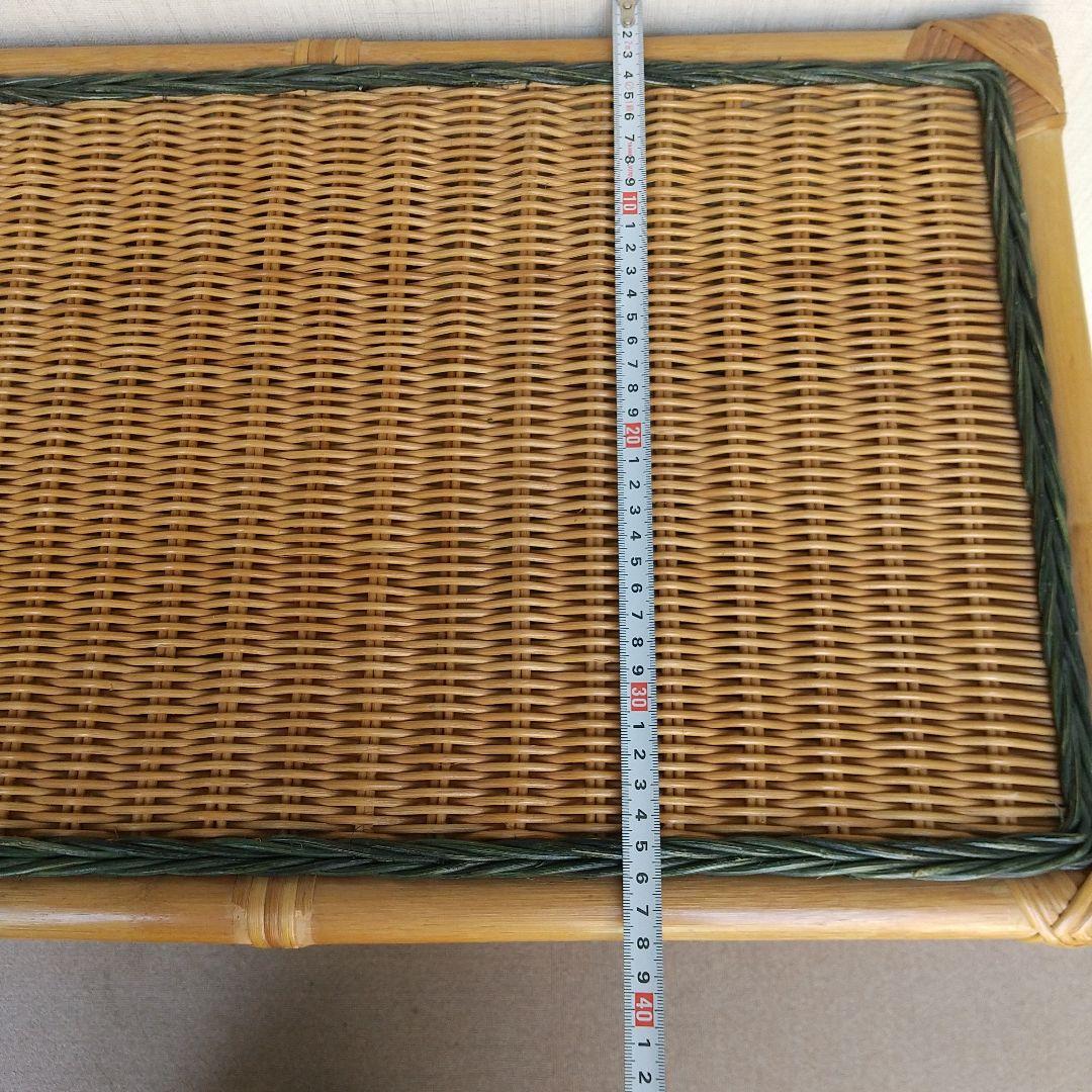 ラタン収納ボックス付きチェスト 引き出し 内張り 布付き