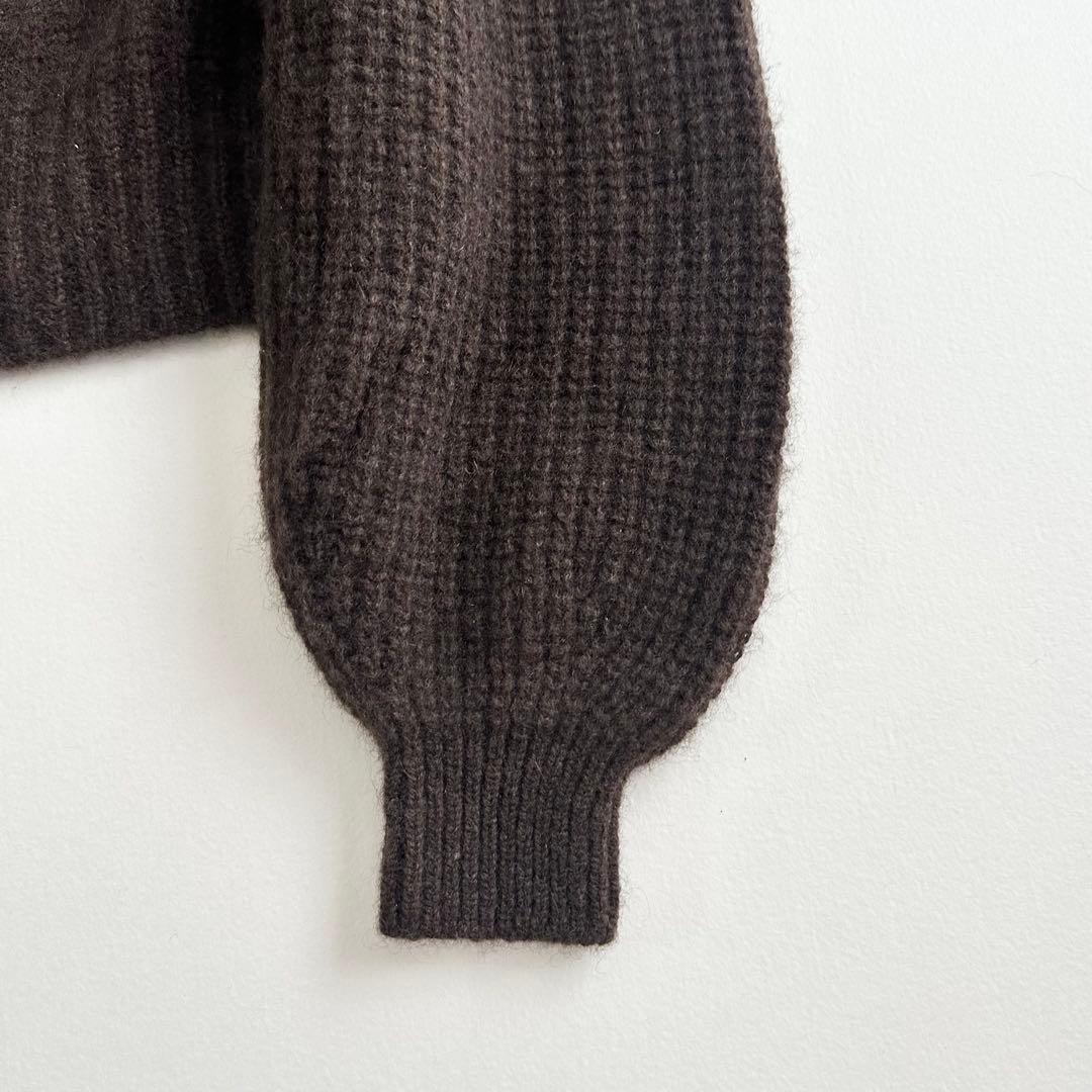 空飛ぶ羊　ヤクのバルーン袖カーディガン