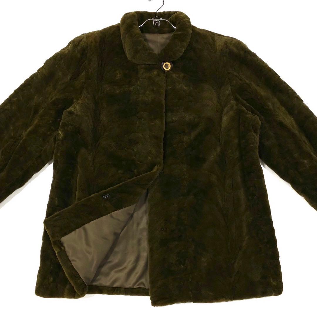 美品 SAGA MINK シェアードミンクミンクファーコート サイズ13号