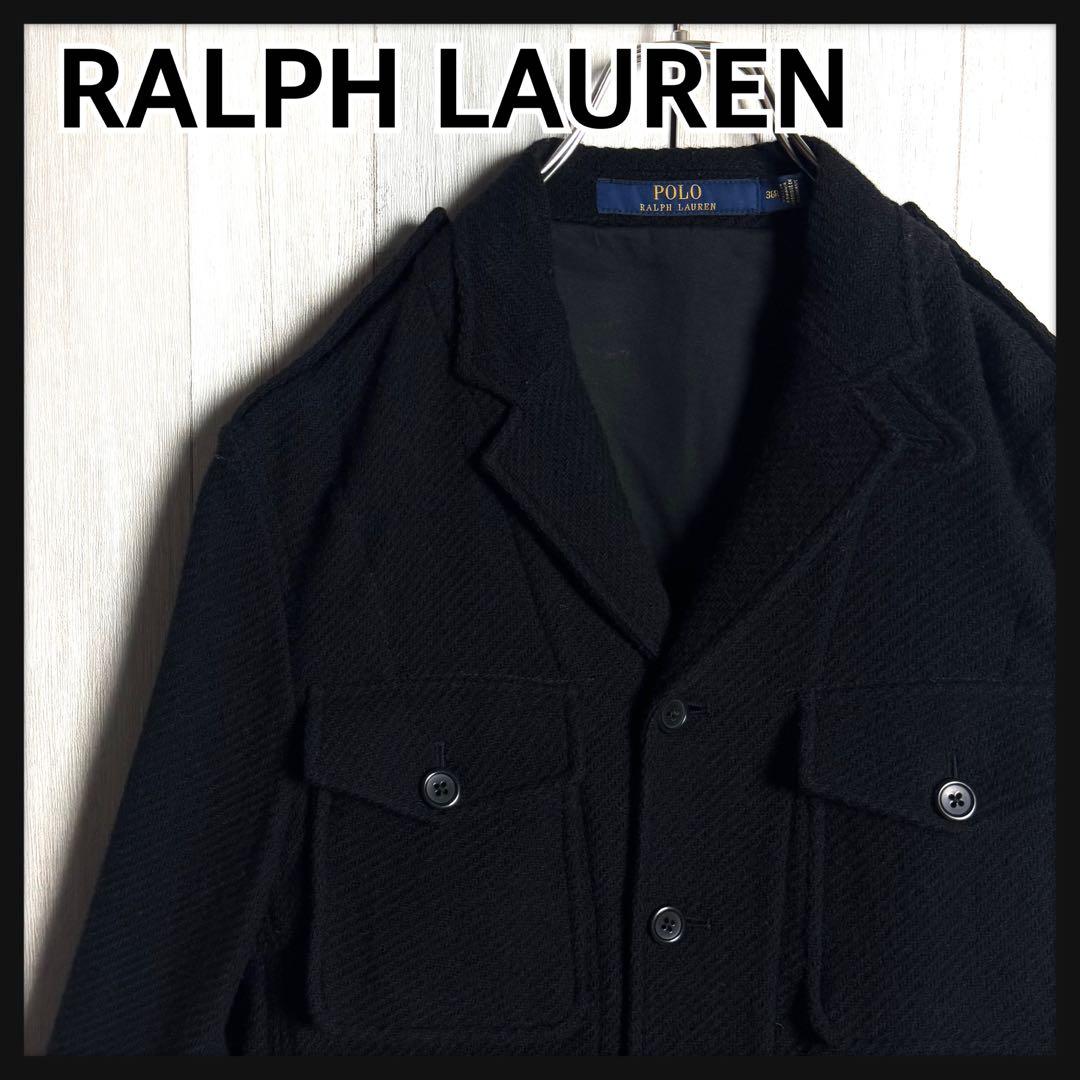 3274【現行・美品】ラルフローレン ウール サファリジャケット カバーオール