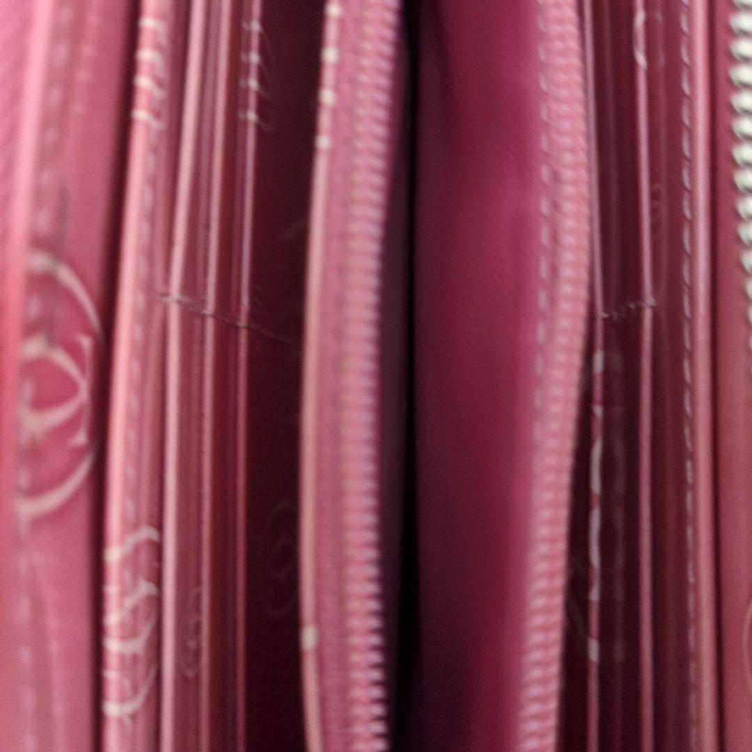 Cartier ハッピーバースデーラウンドファスナー長財布ピンク