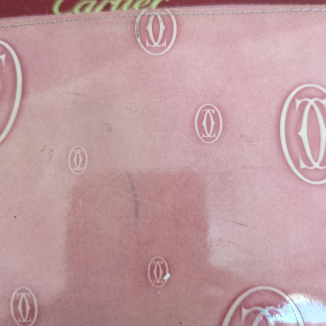 Cartier ハッピーバースデーラウンドファスナー長財布ピンク