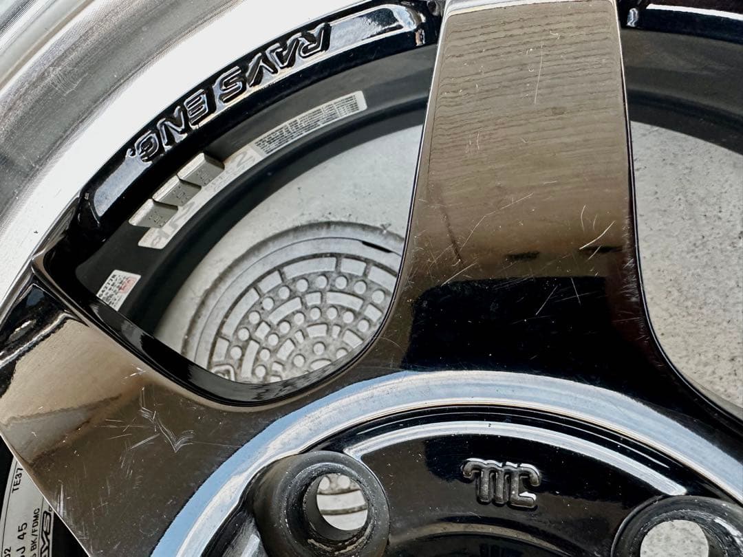 RAYS TE37 KCR 15インチ 5J +45 165/55r15 レイズ