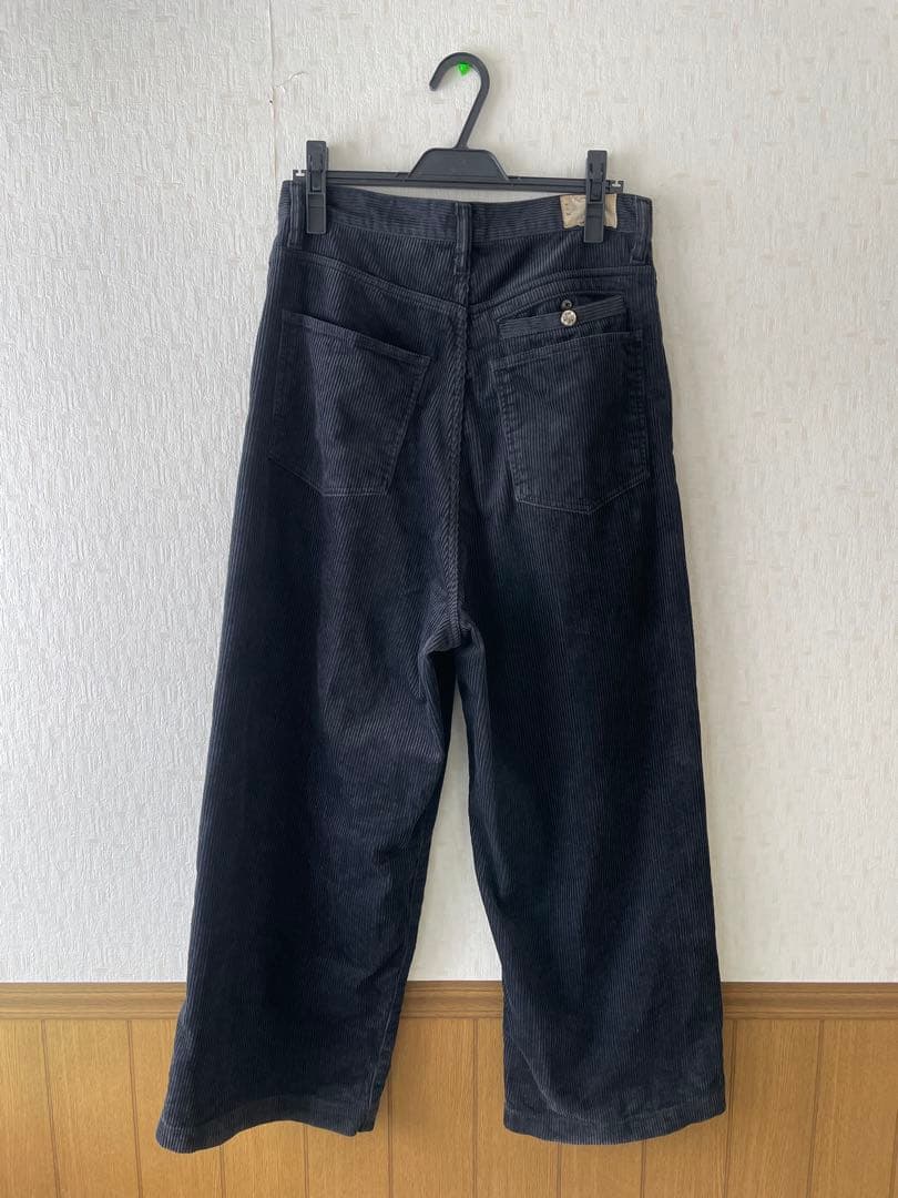 KAPITAL （キャピタル）コーデュロイポートバギーパンツ ブラック