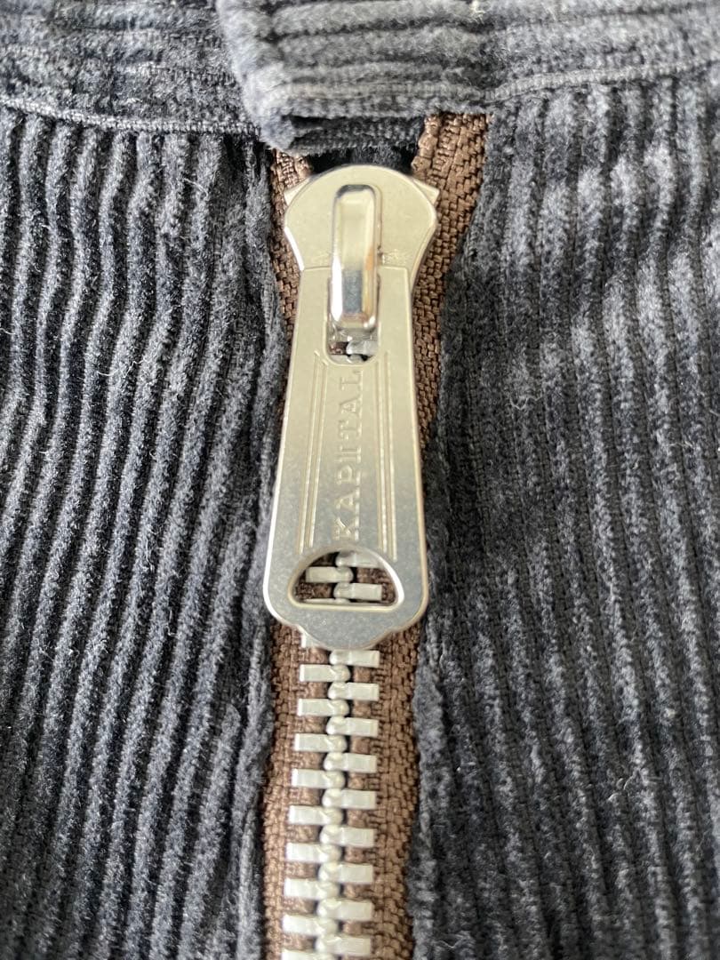 KAPITAL （キャピタル）コーデュロイポートバギーパンツ ブラック