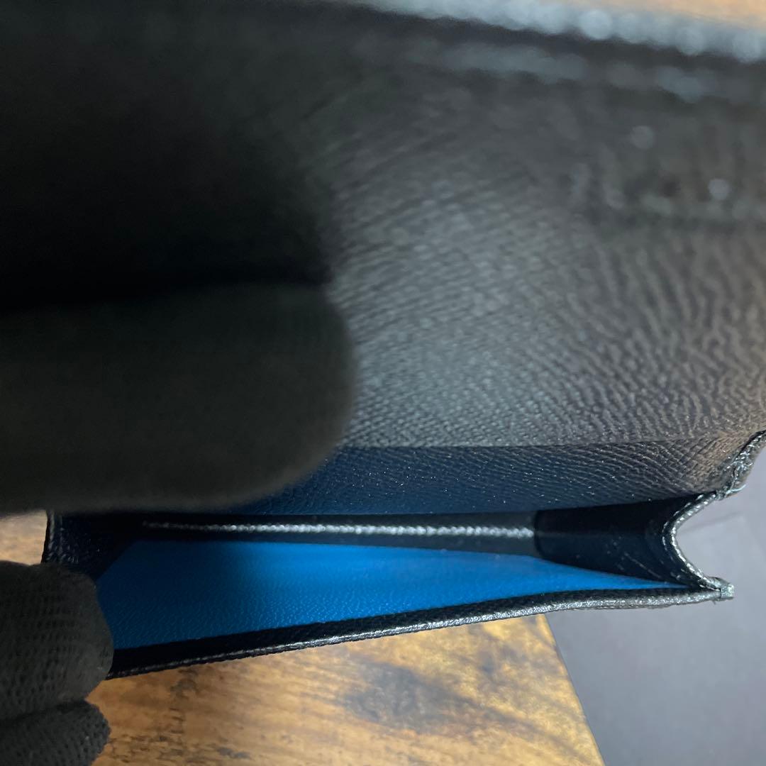 BVLGARI 黒レザー　名刺入れ　新品　メンズ
